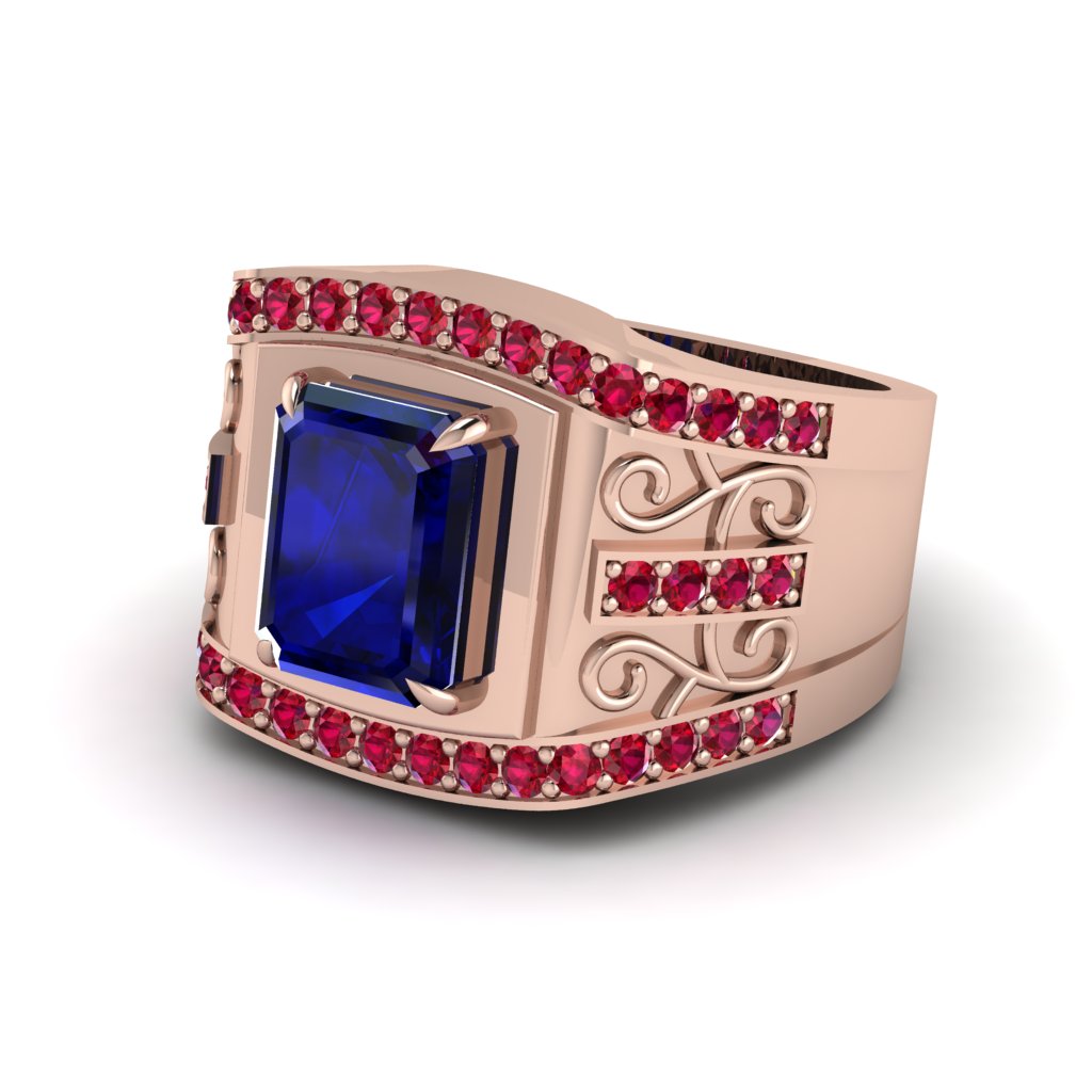 Sapphire Imperial Grandeur Men's Ring - Shea No. 59