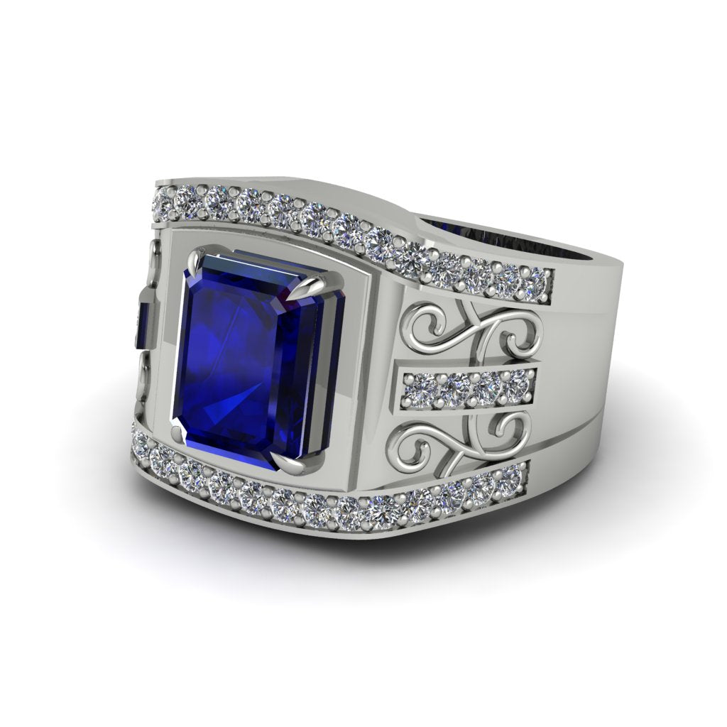 Sapphire Imperial Grandeur Men's Ring - Shea No. 15