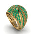 Emerald Imperial Radiance Gold Men's Ring - Fallon No. 4 image 1