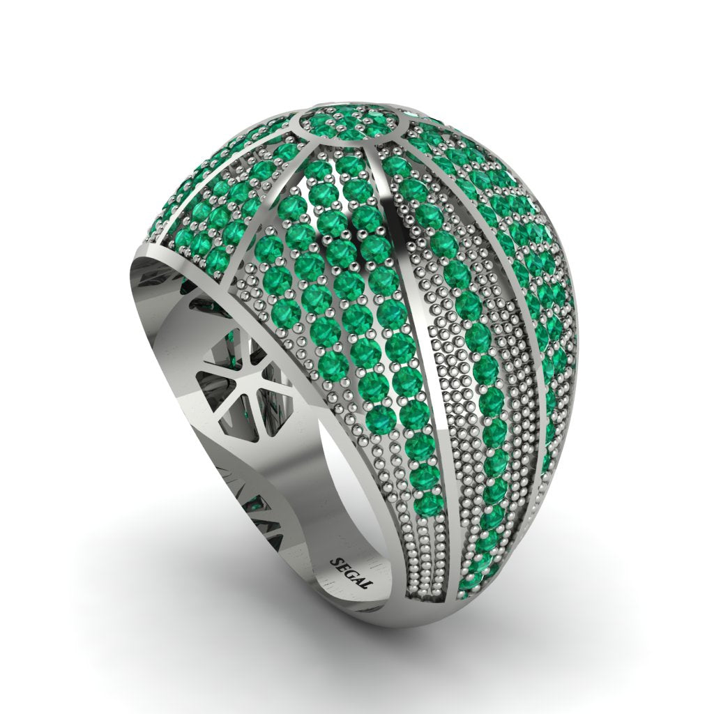 Emerald Imperial Radiance Gold Men's Ring - Fallon No. 6