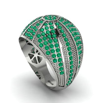 Emerald Imperial Radiance Gold Men's Ring - Fallon No. 6 image 1