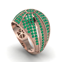 Emerald Imperial Radiance Gold Men's Ring - Fallon No. 5 image 1