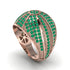 Emerald Imperial Radiance Gold Men's Ring - Fallon No. 5 image 1