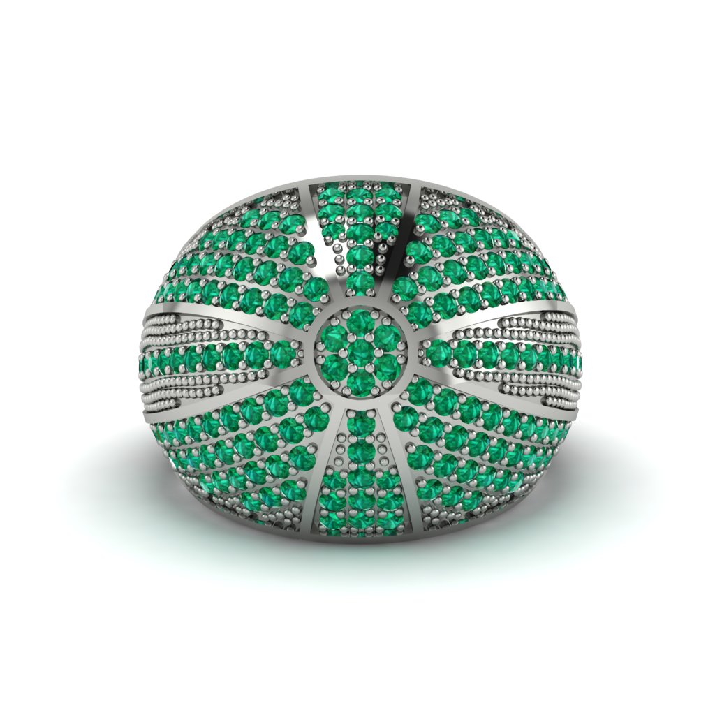 Emerald Imperial Radiance Gold Men's Ring - Fallon No. 6