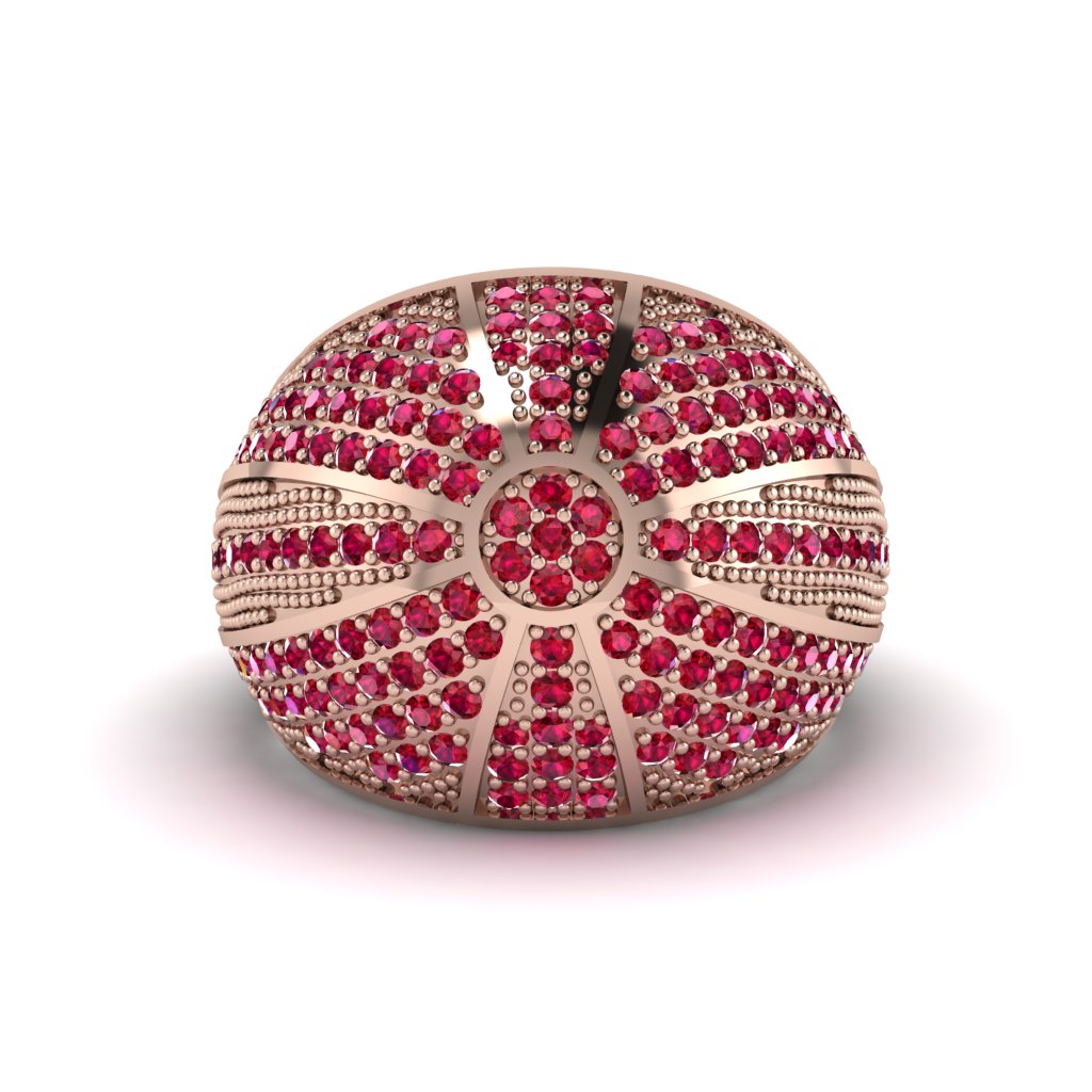 Ruby Imperial Radiance Gold Men's Ring - Fallon No. 11