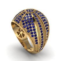 Sapphire Imperial Radiance Gold Men's Ring - Fallon No. 13 image 1