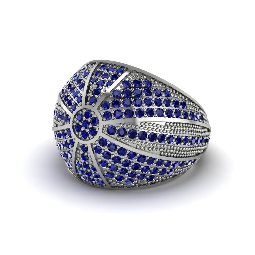 Sapphire Imperial Radiance Gold Men's Ring - Fallon No. 15