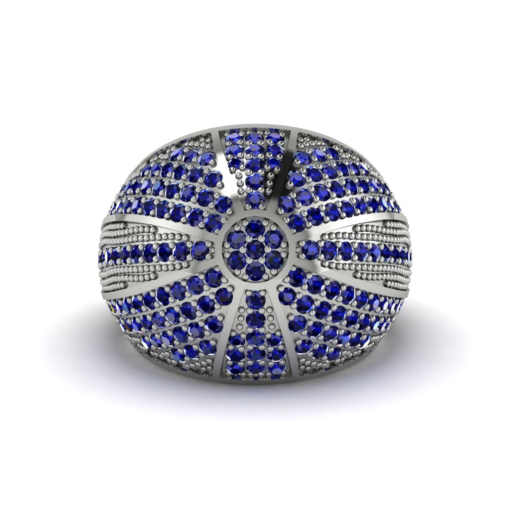 Sapphire Imperial Radiance Gold Men's Ring - Fallon No. 15