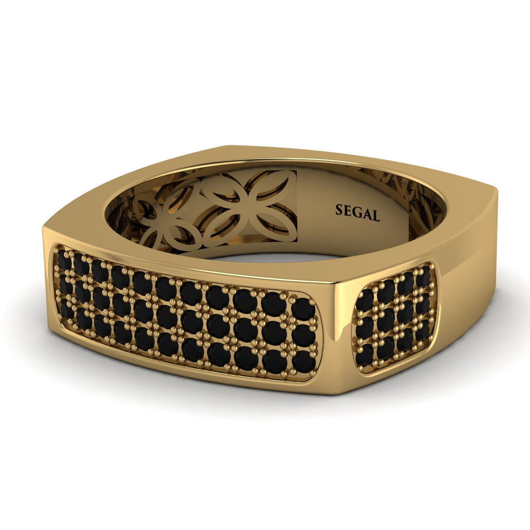 Black Diamond Imperial Radiance Signet Ring - Gray No. 7