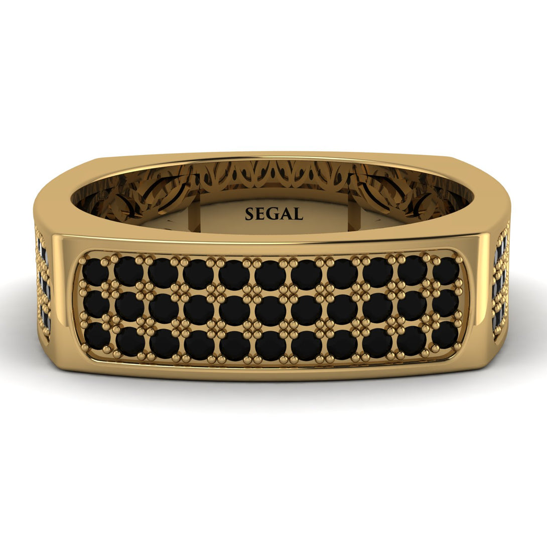 Black Diamond Imperial Radiance Signet Ring - Gray No. 7