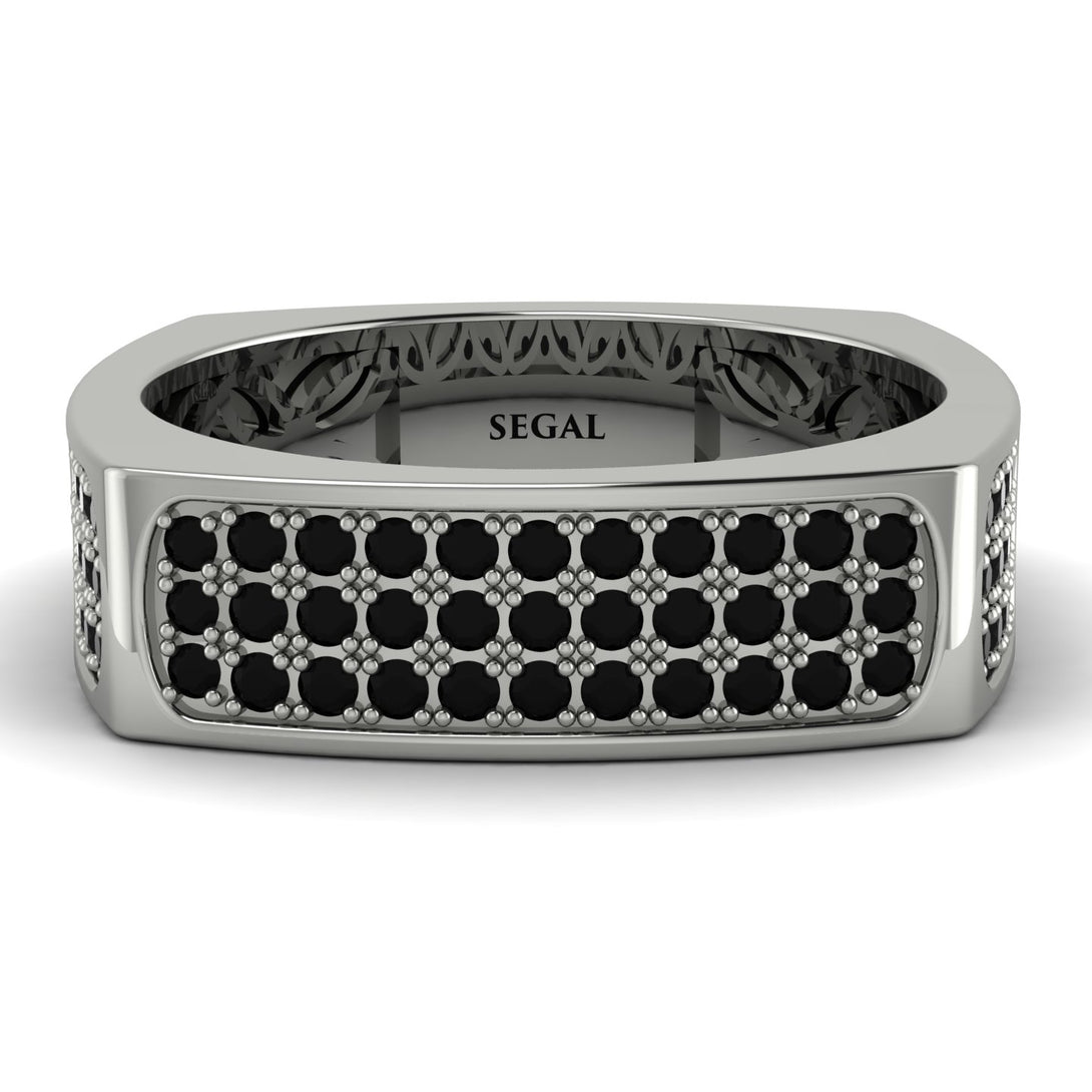 Black Diamond Imperial Radiance Signet Ring - Gray No. 9
