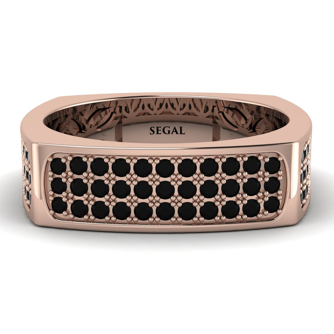 Black Diamond Imperial Radiance Signet Ring - Gray No. 8