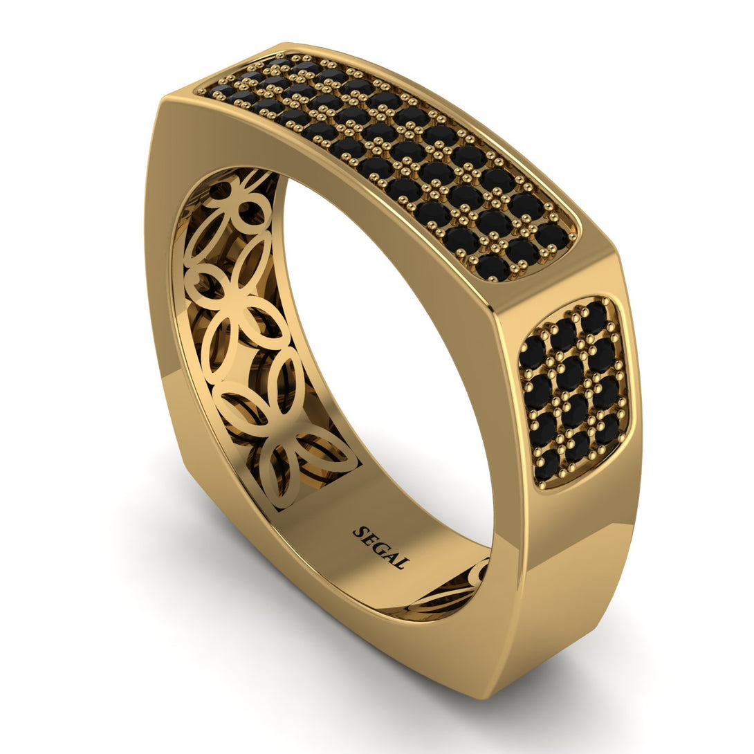 Black Diamond Imperial Radiance Signet Ring - Gray No. 7
