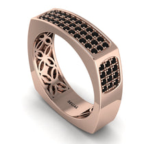 Black Diamond Imperial Radiance Signet Ring - Gray No. 8 image 1