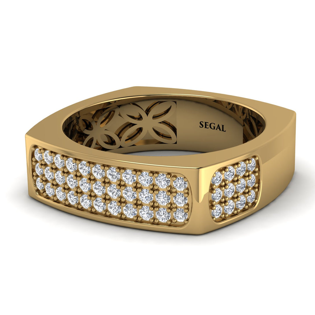 Diamond Imperial Radiance Signet Ring - Gray No. 1