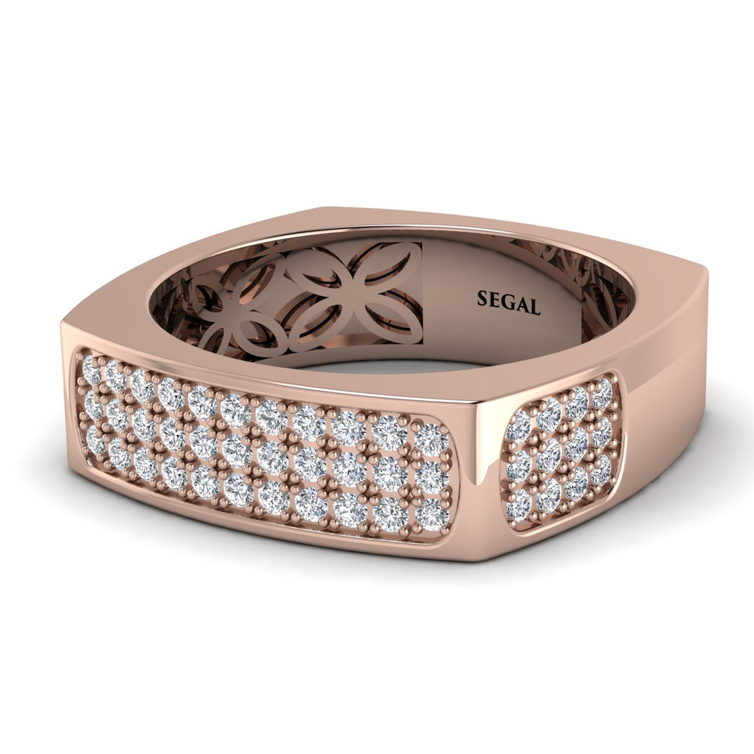 Diamond Imperial Radiance Signet Ring - Gray No. 2
