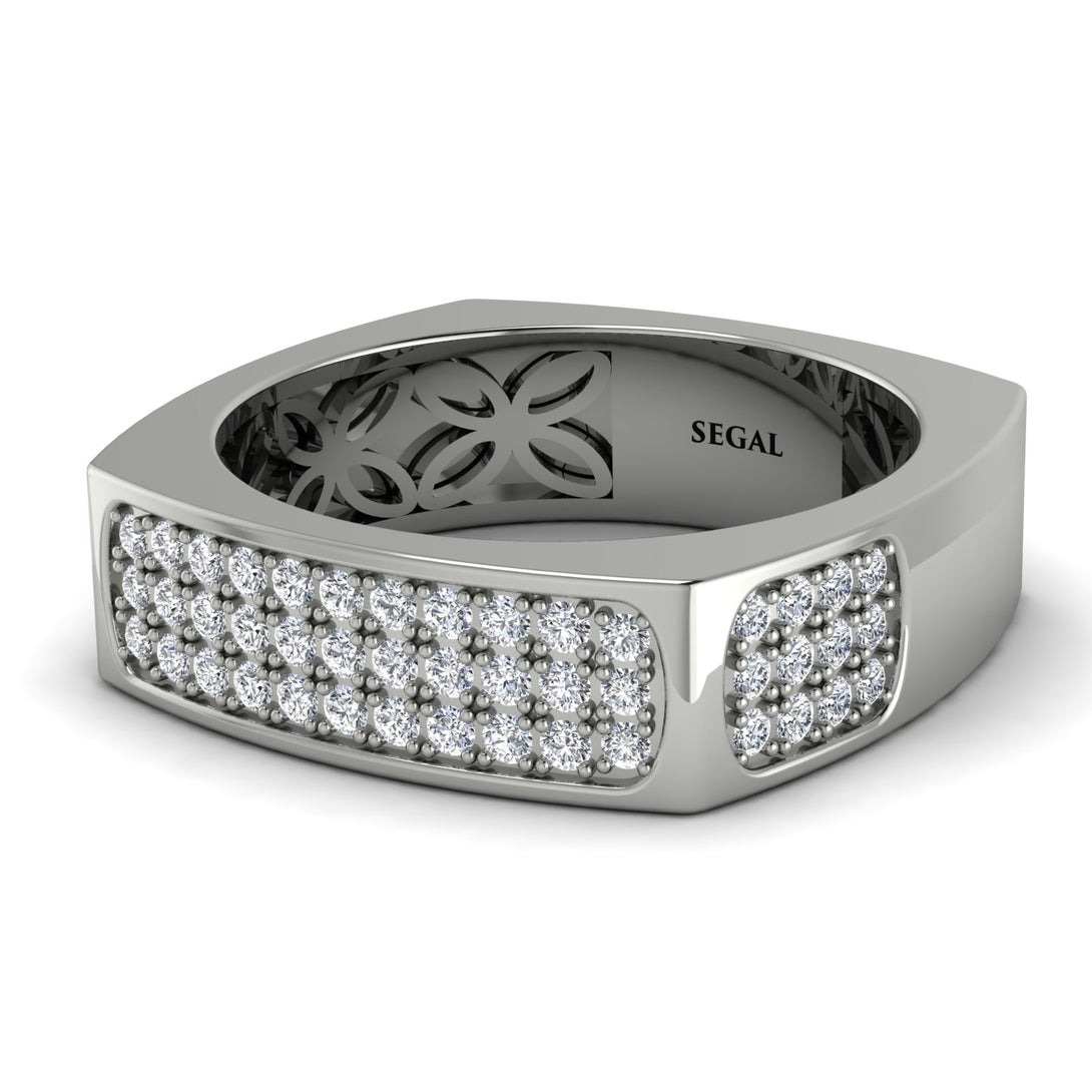 Diamond Imperial Radiance Signet Ring - Gray No. 3