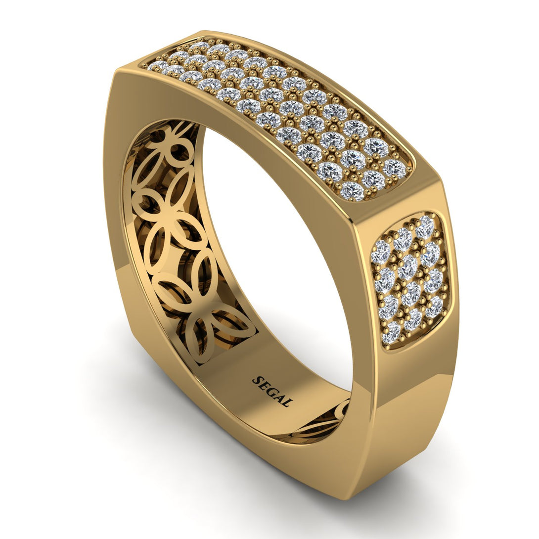 Diamond Imperial Radiance Signet Ring - Gray No. 1