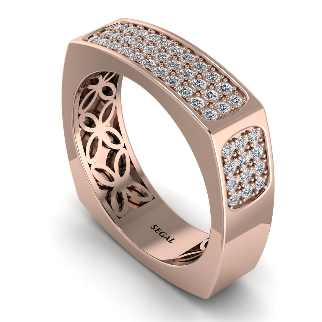 Diamond Imperial Radiance Signet Ring - Gray No. 2