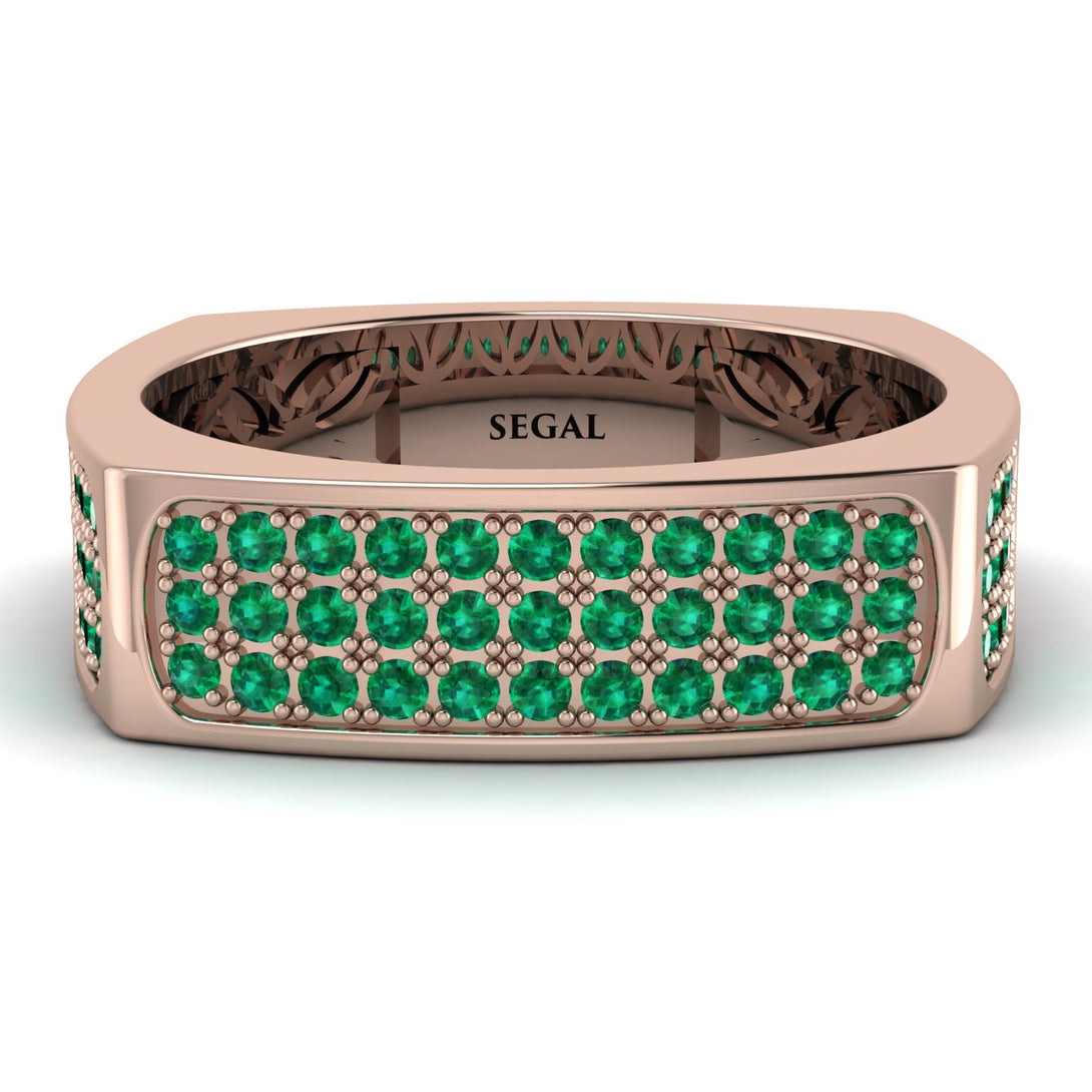 Emerald Imperial Radiance Signet Ring - Gray No. 5
