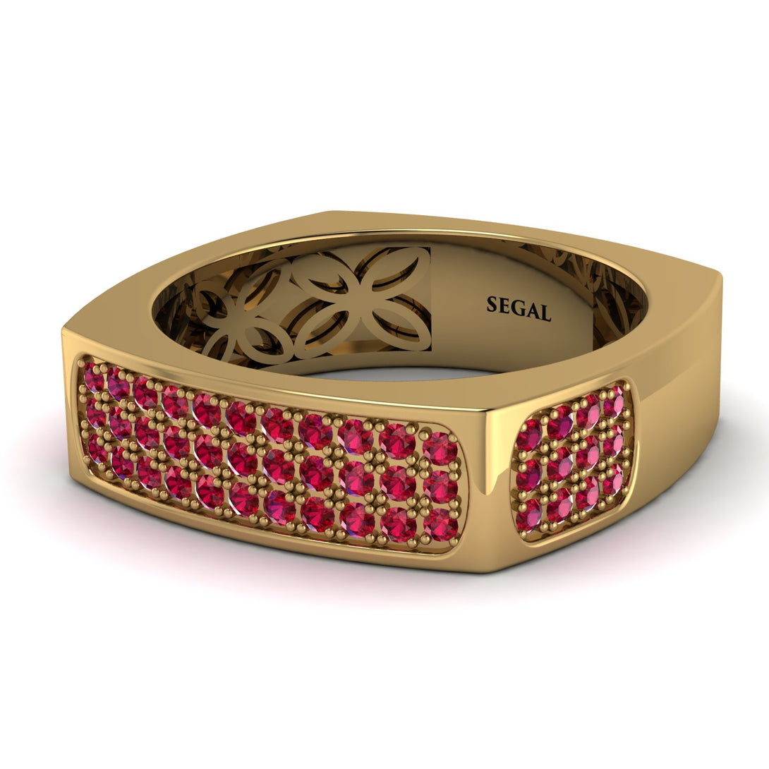 Ruby Imperial Radiance Signet Ring - Gray No. 10