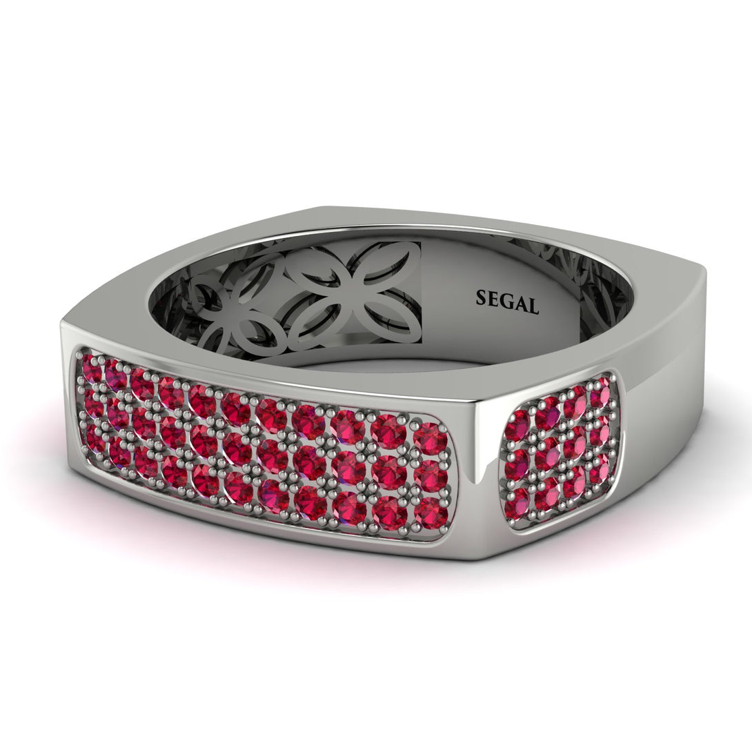 Ruby Imperial Radiance Signet Ring - Gray No. 12