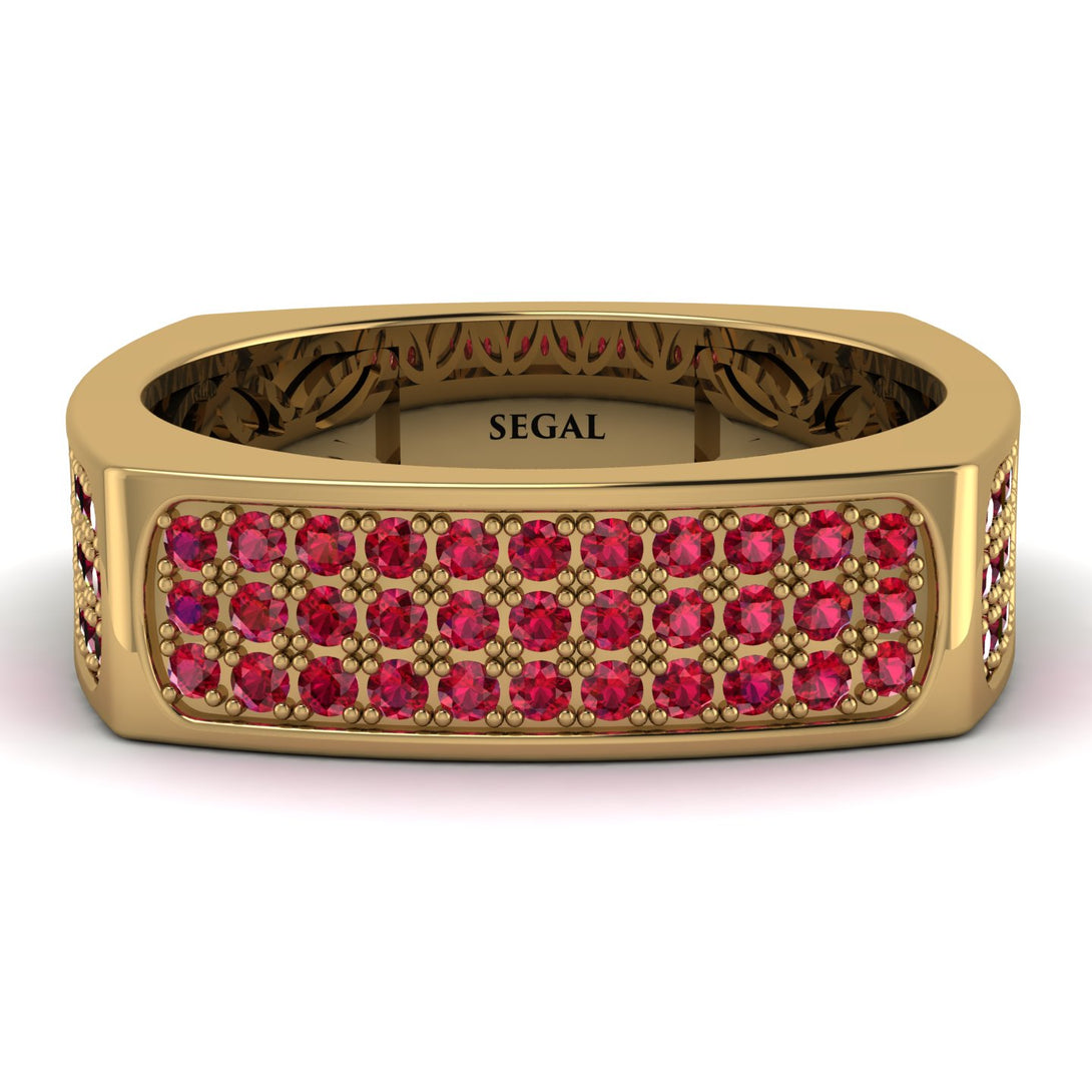 Ruby Imperial Radiance Signet Ring - Gray No. 10