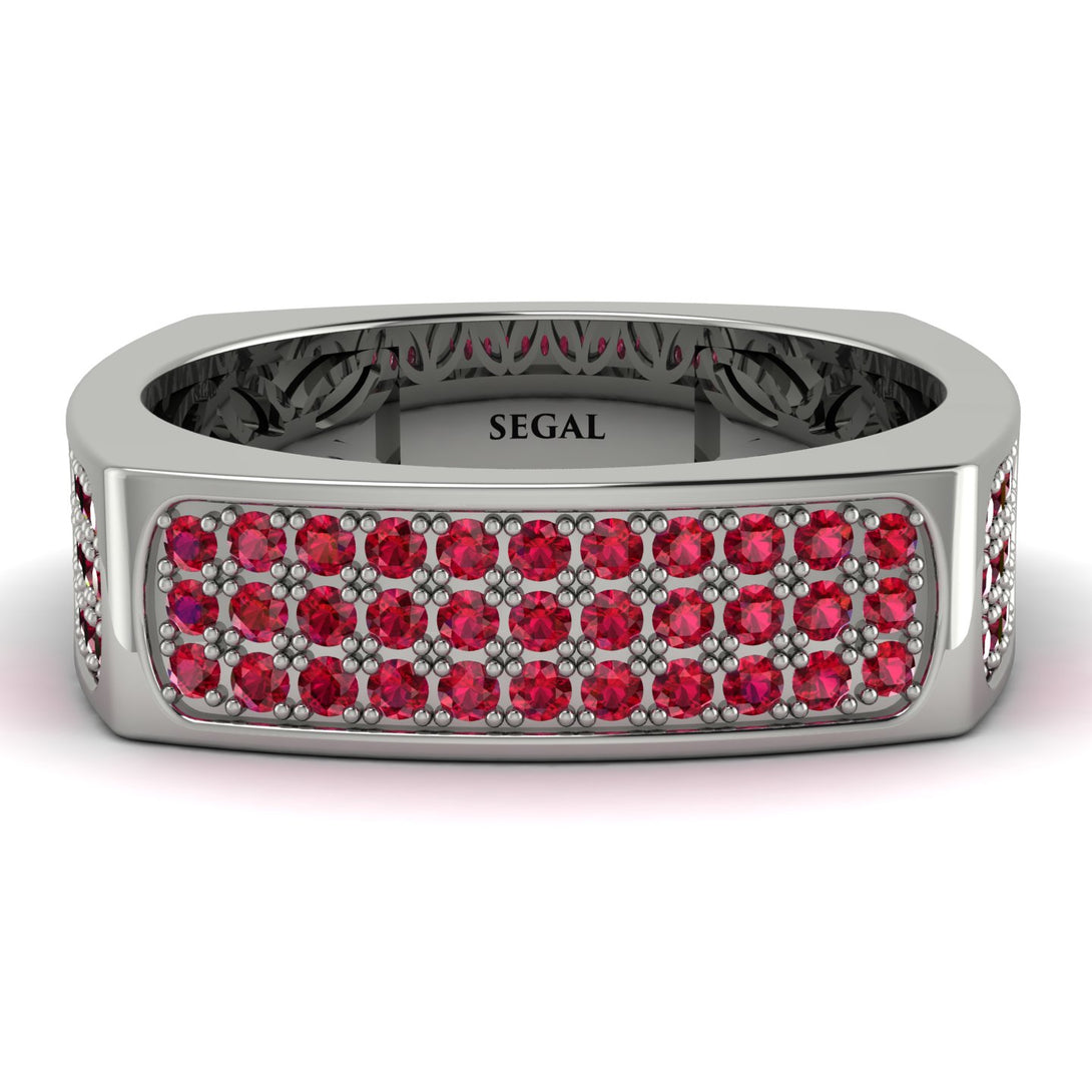 Ruby Imperial Radiance Signet Ring - Gray No. 12