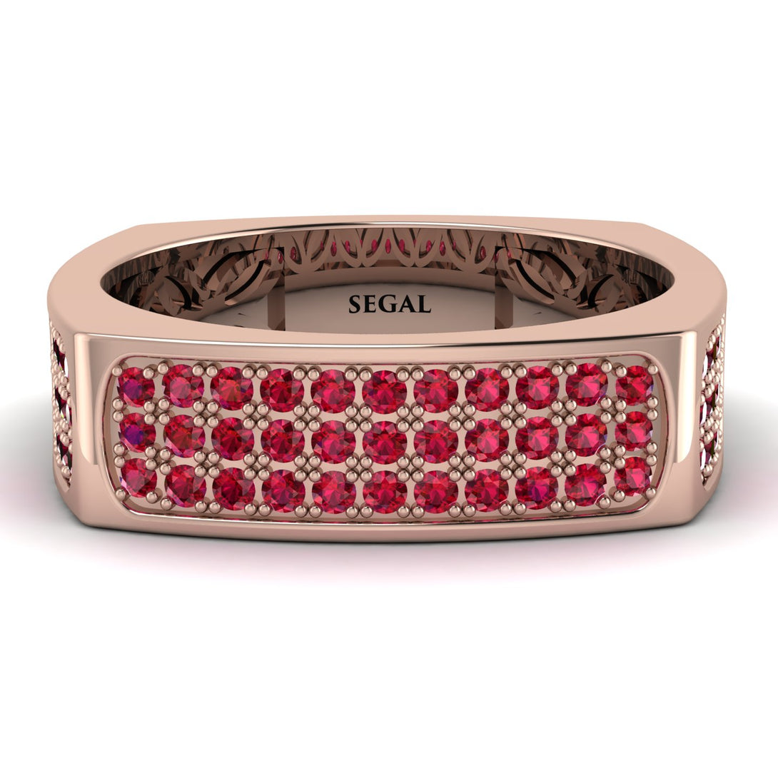 Ruby Imperial Radiance Signet Ring - Gray No. 11
