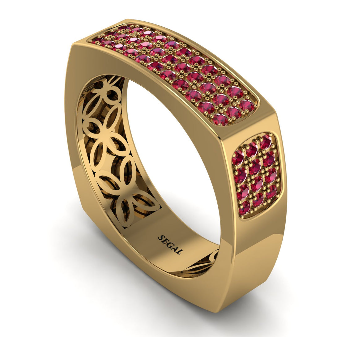 Ruby Imperial Radiance Signet Ring - Gray No. 10