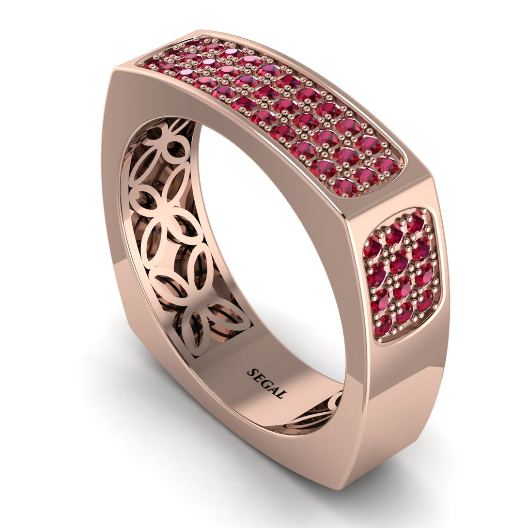 Ruby Imperial Radiance Signet Ring - Gray No. 11