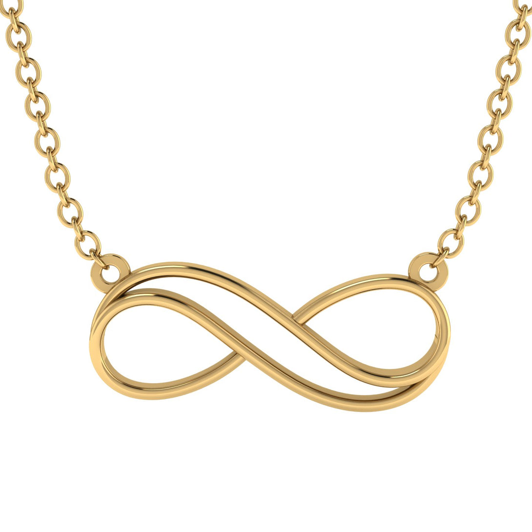 Infinity Sign Gold Necklace - Myriad No. 1