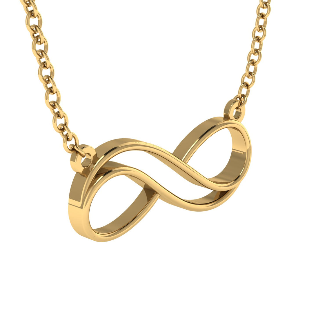 Infinity Sign Gold Necklace - Myriad No. 1