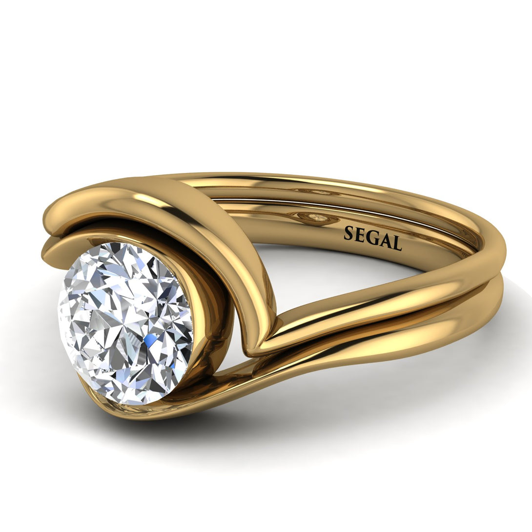 Diamond Infinity Solitare Bridal Set - Everly No. 1