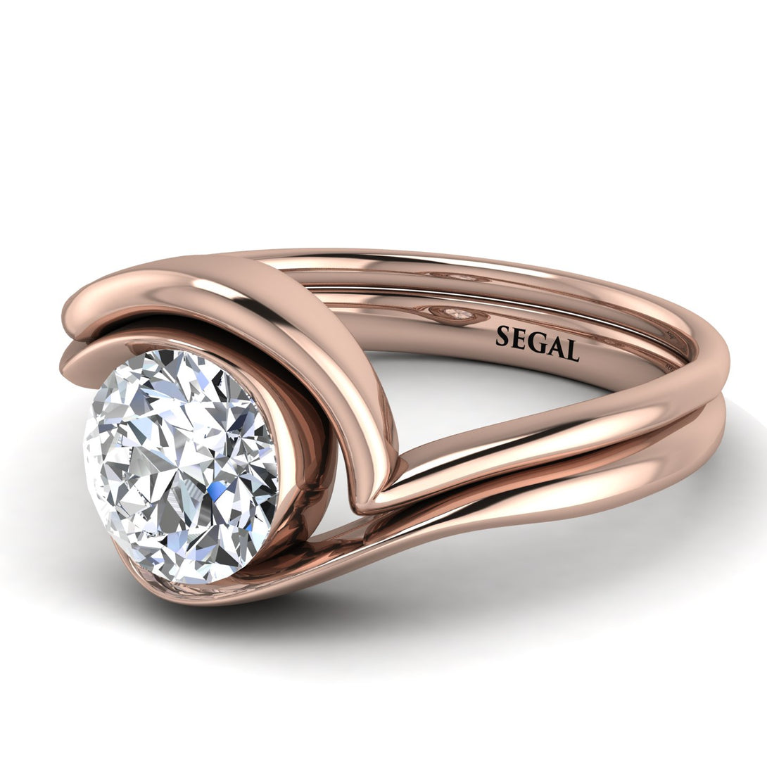 Diamond Infinity Solitare Bridal Set - Everly No. 2