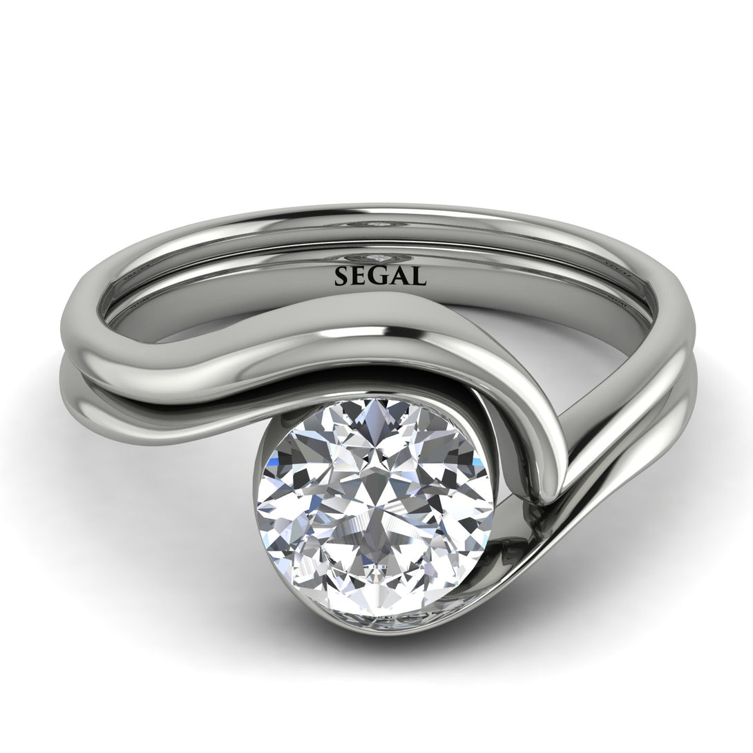 Diamond Infinity Solitare Bridal Set - Everly No. 3
