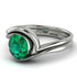 Emerald Infinity Solitare Bridal Set - Everly No. 6 image 2