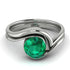 Emerald Infinity Solitare Bridal Set - Everly No. 6 image 3