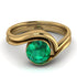 Emerald Infinity Solitare Bridal Set - Everly No. 4
