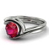 Ruby Infinity Solitare Bridal Set - Everly No. 12 image 2