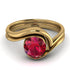 Ruby Infinity Solitare Bridal Set - Everly No. 10
