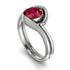 Ruby Infinity Solitare Bridal Set - Everly No. 12 image 1