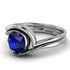 Sapphire Infinity Solitare Bridal Set - Everly No. 15 image 2