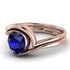 Sapphire Infinity Solitare Bridal Set - Everly No. 14