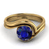 Sapphire Infinity Solitare Bridal Set - Everly No. 13