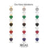 Dazzling Black Diamond Heart Gold Pendant - Kiara No. 7