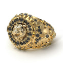 Black Diamond Tiger Gold Men's Fashion Ring - Landon No. 7