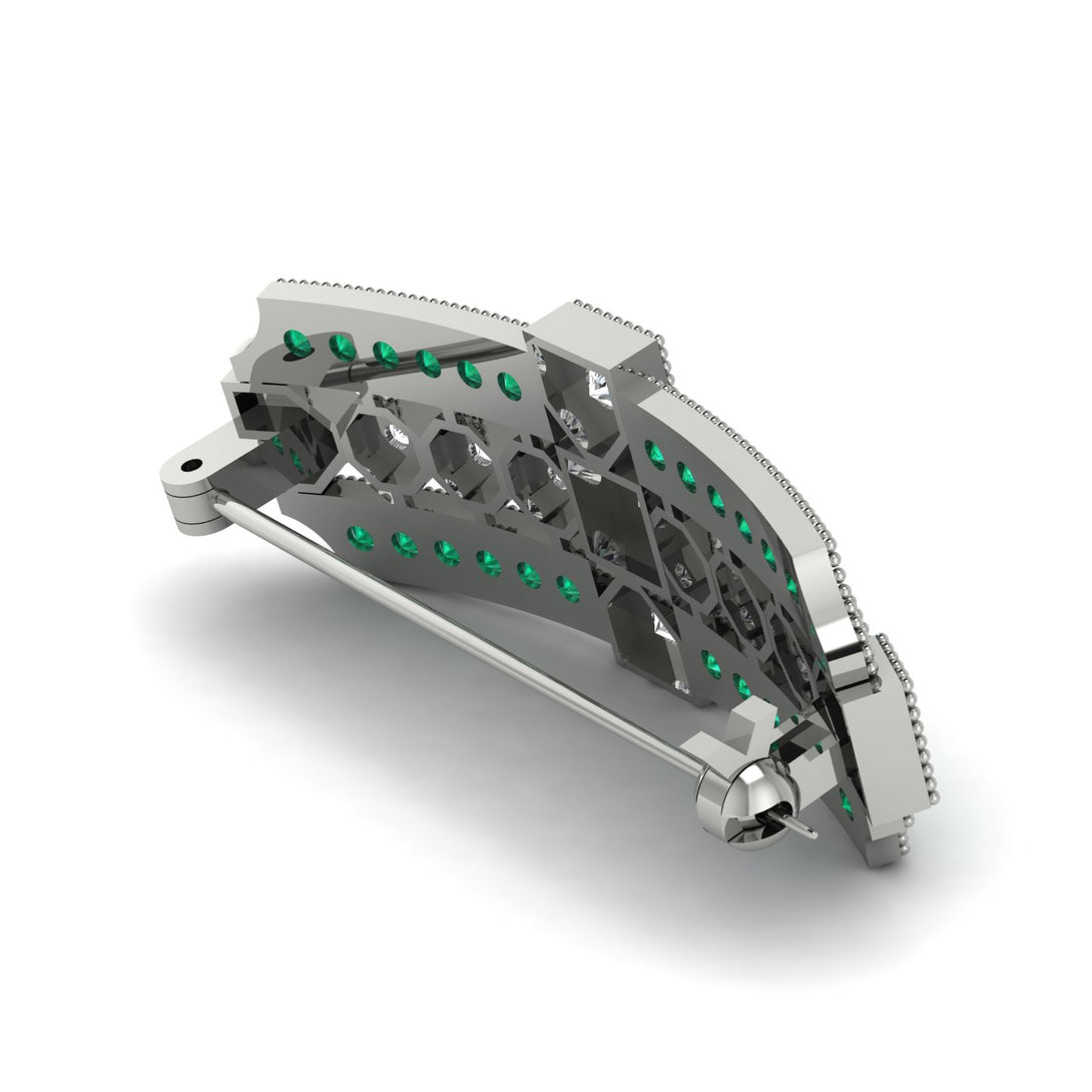 Diamond Antique Elegance Brooch - Alondra No. 18