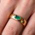 Emerald Cut Emerald Band - Londyn No. 4