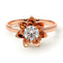 Lotus Flower Solitaire Diamond Ring - Lotus no. 2
